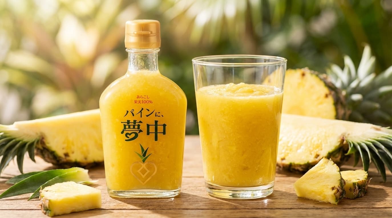 沖縄産果実100% あらごしパインスムージー
