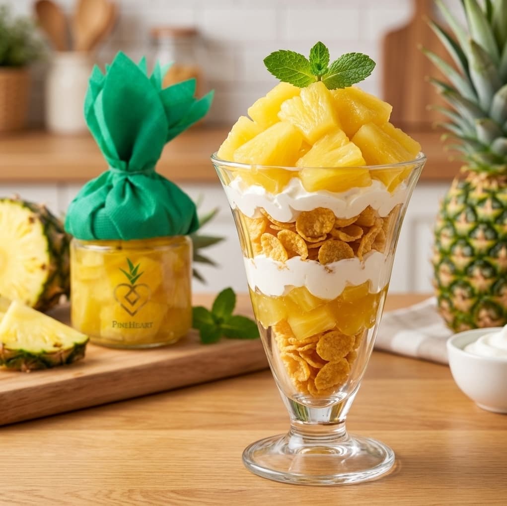 パインコンポートパフェ