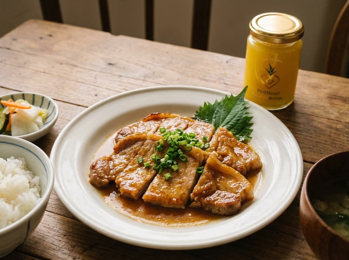 豚肉の「黄金」生姜焼き
