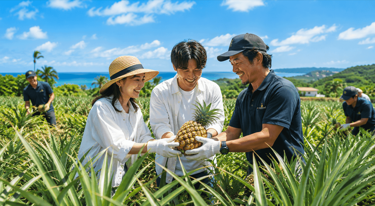 あなたの手でパインの王様を収穫ツアーご招待